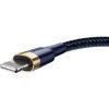 Дата кабель USB 2.0 AM to Lightning 2.0m 1.5A Cafule gold+blue Baseus (CALKLF-CV3) изображение 4