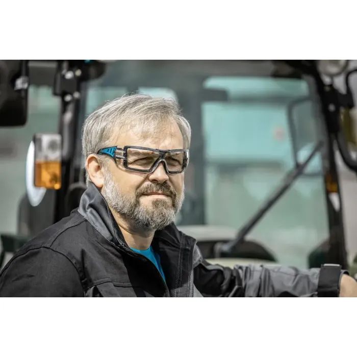 Захисні окуляри Hoegert LOTZEN HT5K010 прозорі лінзи синя оправа (HT5K010) зображення 2