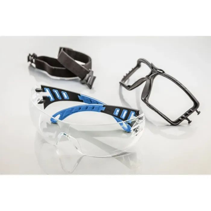 Захисні окуляри Hoegert LOTZEN HT5K010 прозорі лінзи синя оправа (HT5K010) зображення 4
