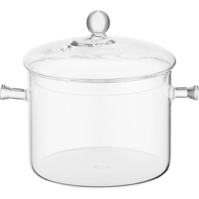 Кастрюля Ardesto Black Mars 2л, боросилікатне скло (AR0720GB)