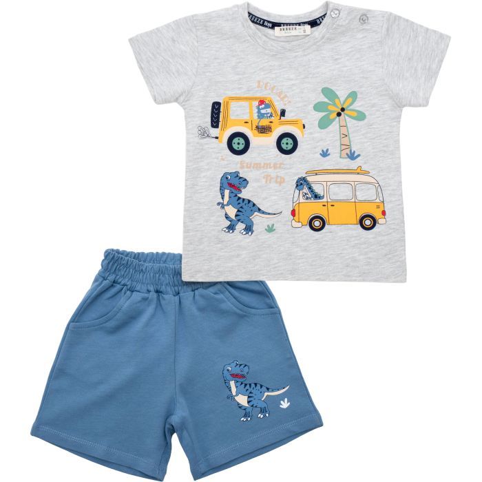 Набор детской одежды Breeze с машинкой (20988-104B-gray)