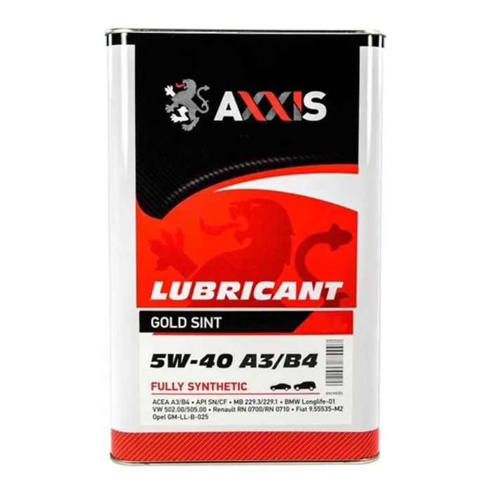 Моторное масло AXXIS 5W-40 A3/B4 Gold Sint 5л (AX-2175)
