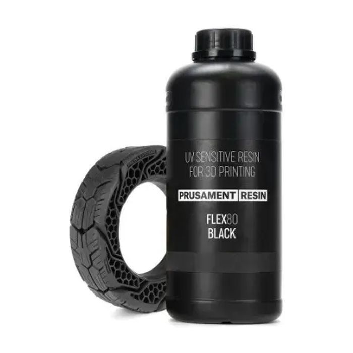 Фотополімерна смола Prusament Resin Flex80 Black 1 кг (2100000020195)