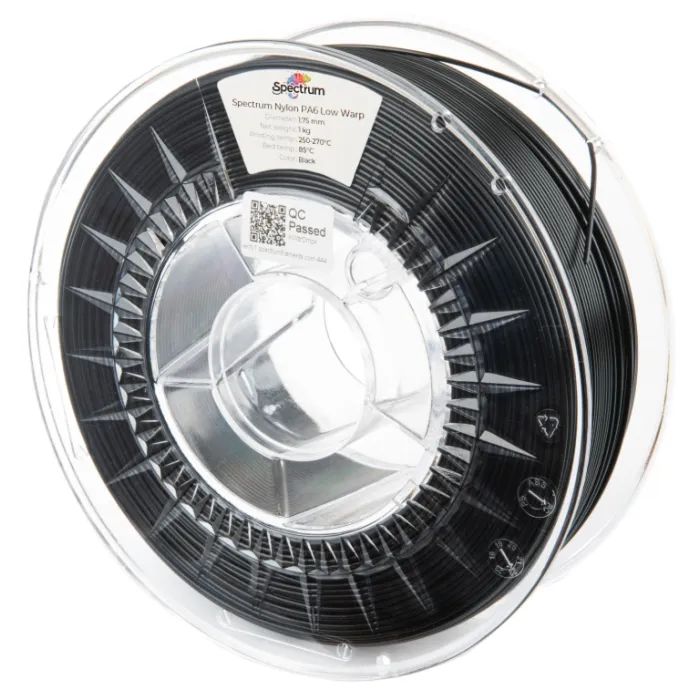 Пластик для 3D-принтера Spectrum PA6 Low Warp 1.75mm BLACK 0.5kg (80890)