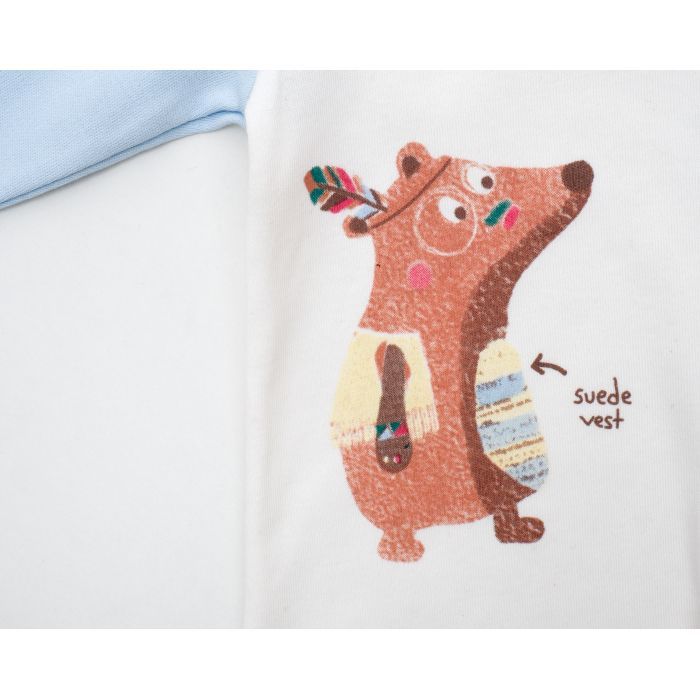 Пижама детская Aziz с длинным рукавом (9198-80B-blue) изображение 3