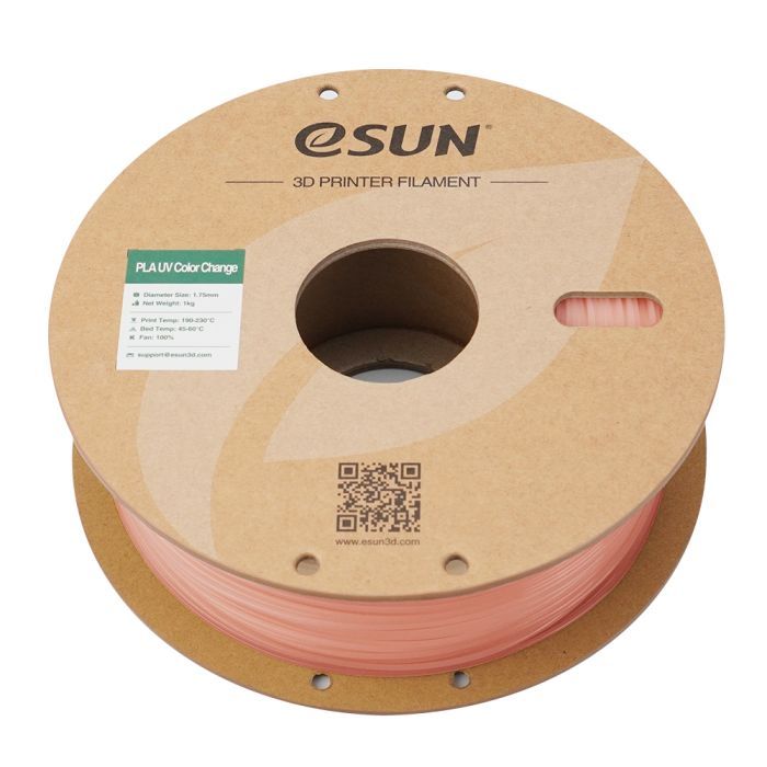 Пластик для 3D-принтера eSUN PLA UV 1,75mm 1kg Red (PLA-UV CC175UV-R1P1) изображение 3