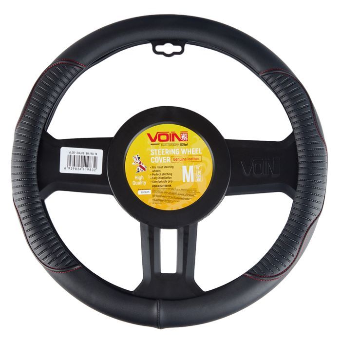 Чехол на руль VITOL M чорн (VLOD-24LC8 BK/RD M) изображение 5