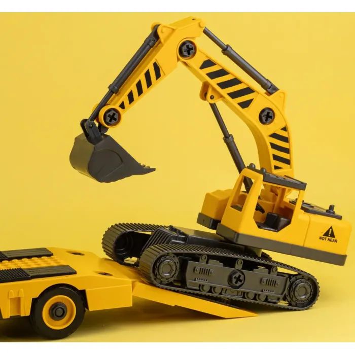 Конструктор Otamanko АВТОКОНСТРУКТОР Грузовик тягач с экскаватором (YW9085C) изображение 7