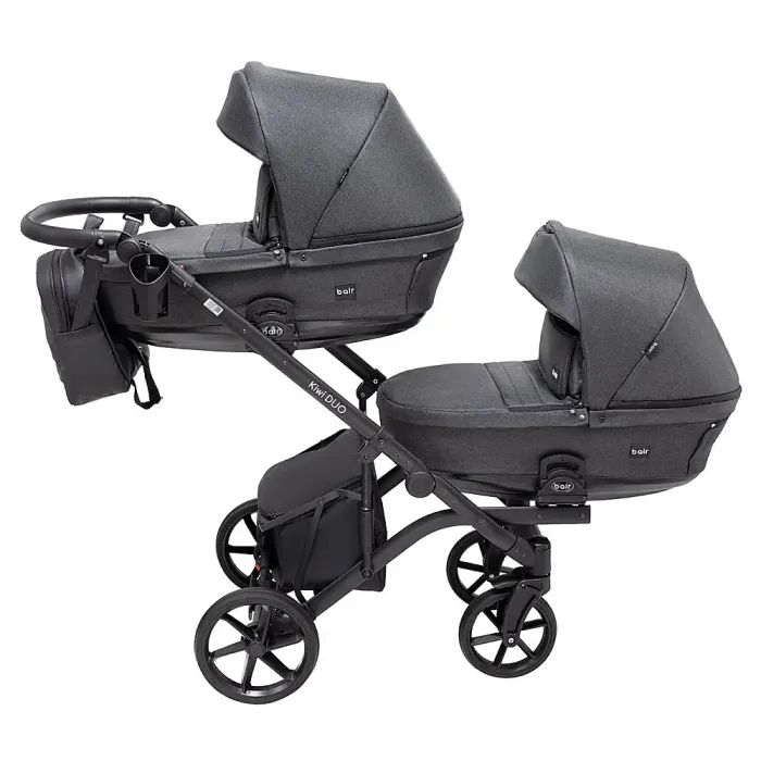Коляска Bair 2 в 1 Kiwi DUO Soft для двійні BKD-219-1 графіт (681857) изображение 3