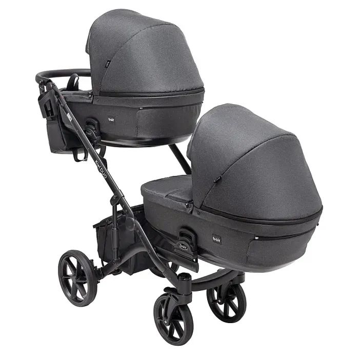 Коляска Bair 2 в 1 Kiwi DUO Soft для двійні BKD-219-1 графіт (681857) изображение 4