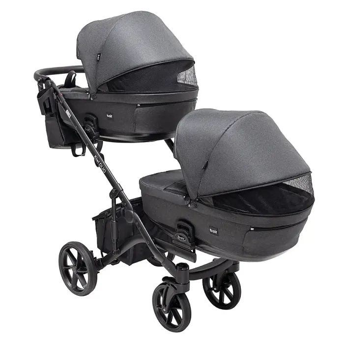Коляска Bair 2 в 1 Kiwi DUO Soft для двійні BKD-219-1 графіт (681857) изображение 5