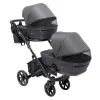 Коляска Bair 2 в 1 Kiwi DUO Soft для двійні BKD-219-1 графіт (681857) изображение 5