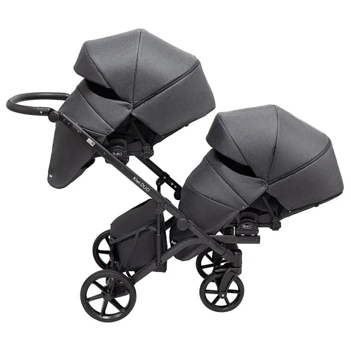 Коляска Bair 2 в 1 Kiwi DUO Soft для двійні BKD-219-1 графіт (681857) изображение 8