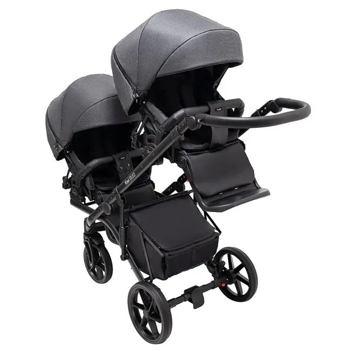 Коляска Bair 2 в 1 Kiwi DUO Soft для двійні BKD-219-1 графіт (681857) изображение 9