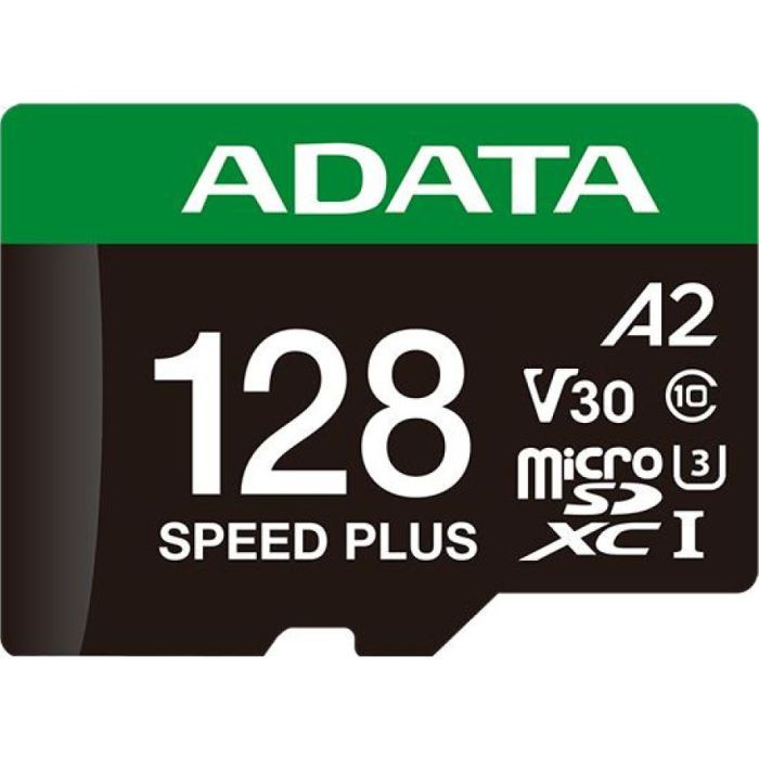 Карта памяти ADATA 128GB microSD class 10 UHS-I U3 V30 A2 Speed Plus (UD128GUI3V30A2SP-RA1) изображение 2