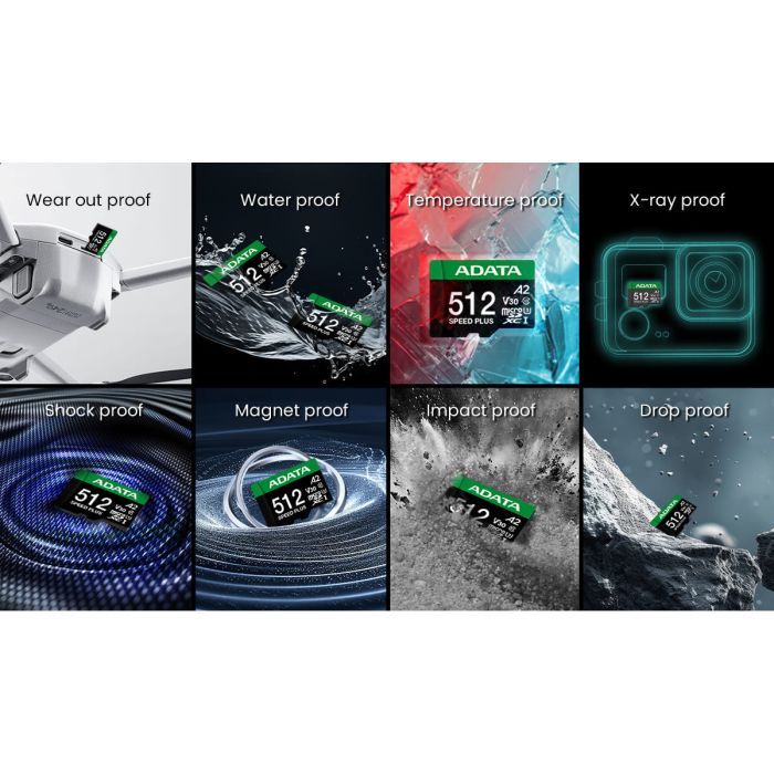 Карта памяти ADATA 128GB microSD class 10 UHS-I U3 V30 A2 Speed Plus (UD128GUI3V30A2SP-RA1) изображение 7