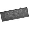 Клавіатура Gembird Slim Multimedia White Backlight USB Black (KB-UML-04-CYRL) зображення 2
