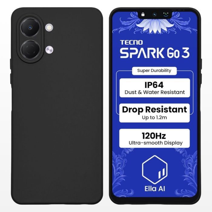 Чехол для мобильного телефона BeCover Silicone Tecno Spark Go 3 (KN3) Black (715691) изображение 3