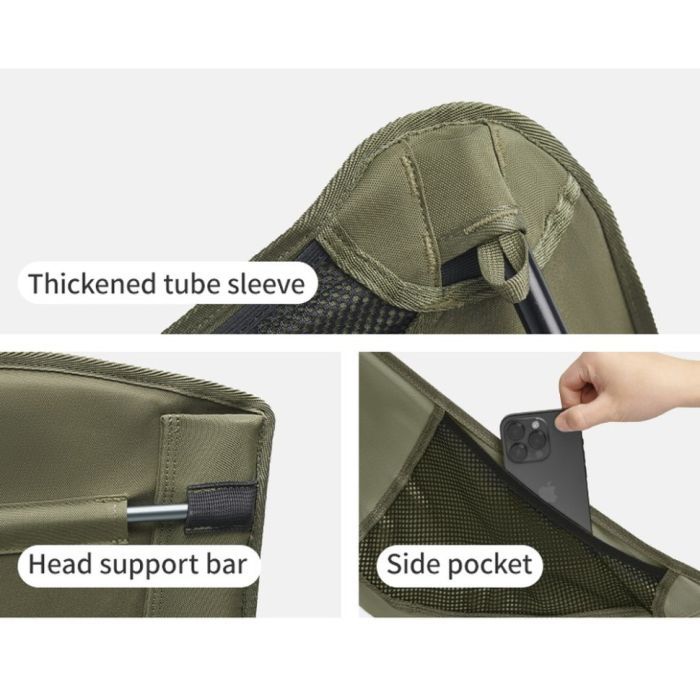 Кресло складное Naturehike CNK2550JJ013 Yamami YL01 розмір L чорний (6927595774410) изображение 4