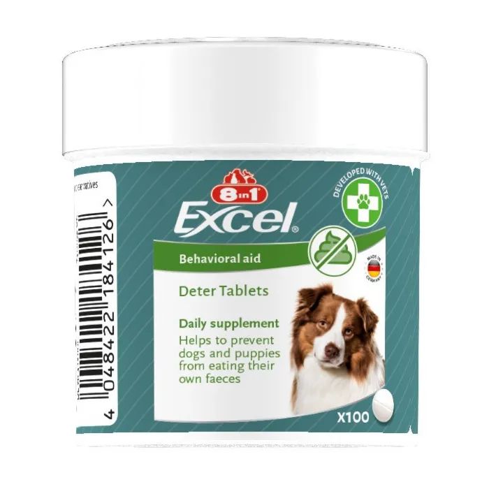 Вітаміни для собак 8in1 Excel Deter від копрофагії 100 шт (4048422184126)