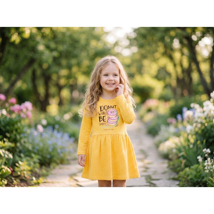 Плаття дитяче Breeze в горошок (16623-122G-yellow) зображення 7