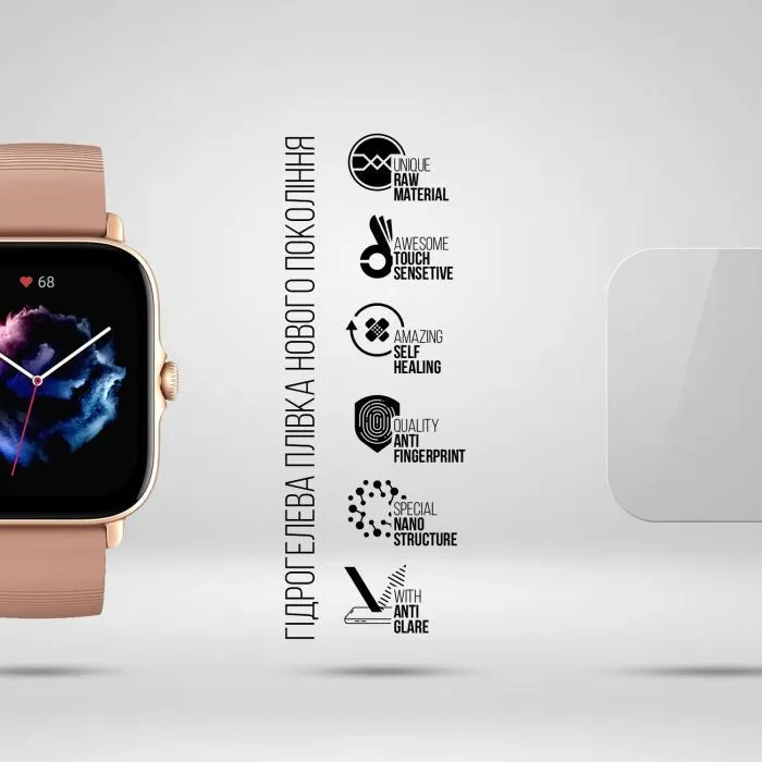 Плівка захисна Armorstandart Matte hydrogel Amazfit GTS 3 6 pcs (ARM91968) зображення 2