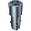 Зарядное устройство HOCO 1xUSB-C PD30W + 1xUSB QC3.0 48W car adapter Z60 gray (6942007642095)
