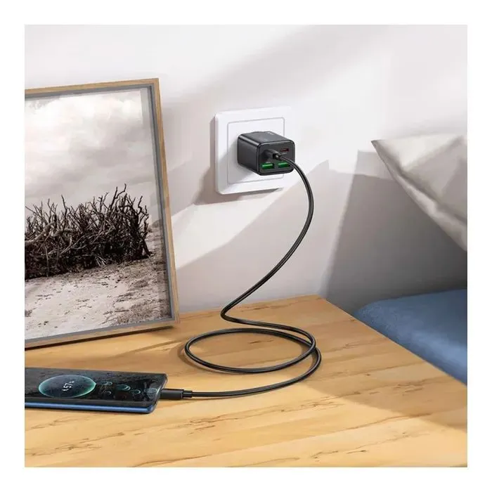 Зарядное устройство HOCO N56 2xUSB-C PD30W + 2xUSB black (6942007632492) изображение 5