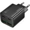 Зарядное устройство HOCO N56 2xUSB-C PD30W + 2xUSB black (6942007632492)
