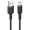 Дата кабель USB 2.0 AM to USB-C 1.2m 3A silicon black Acefast (6974316280767)
