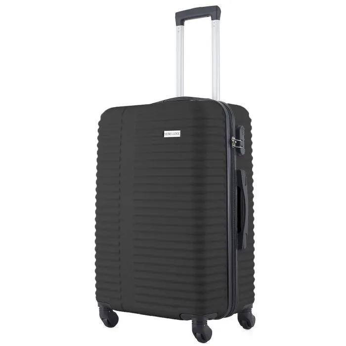 Чемодан Semi Line 24" (M) Black (T5647-3) (DAS303815)