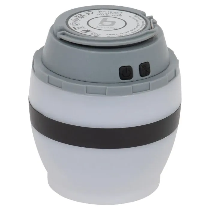 Фонарь Bo-Camp + знищувач комах Atom WP Rechargable 200 Lumen Grey/Black (5818805) (DAS303871) изображение 2