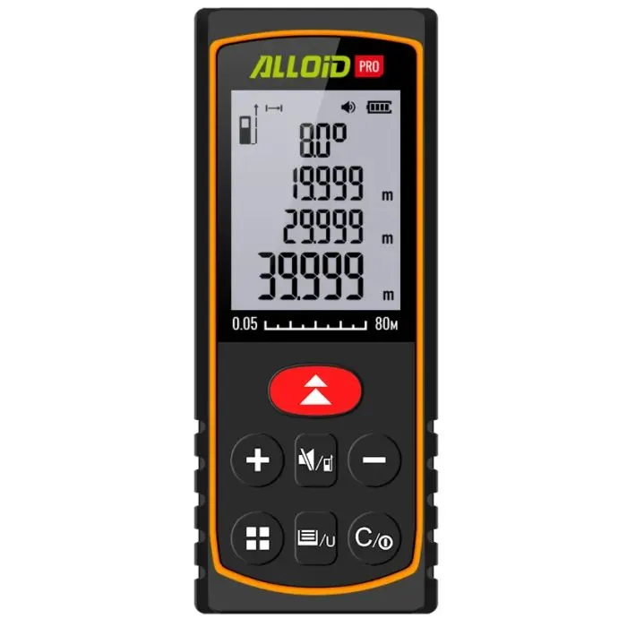Дальномер Alloid Pro, лазерный, 80м (DM-11080)