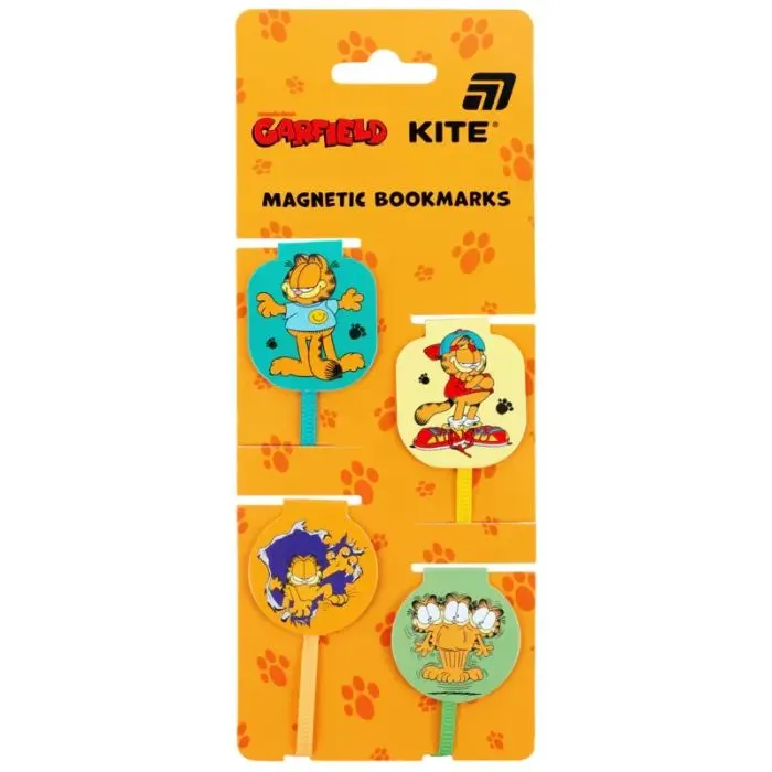 Закладки для книг Kite набор магнитных закладок-лесе Garfield (GF26-497)