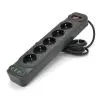 Сетевой фильтр питания Meilepai F25U, 5 роз EU, 3USB Black (F25U-Black) изображение 2