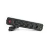Сетевой фильтр питания Meilepai F25U, 5 роз EU, 3USB Black (F25U-Black)