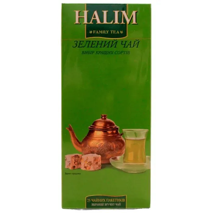 Чай Halim зеленый 25х1.5 г (фильтр-пакет) (4820198874384)