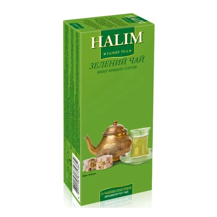 Чай Halim зеленый 25х1.5 г (фильтр-пакет) (4820198874384) изображение 2