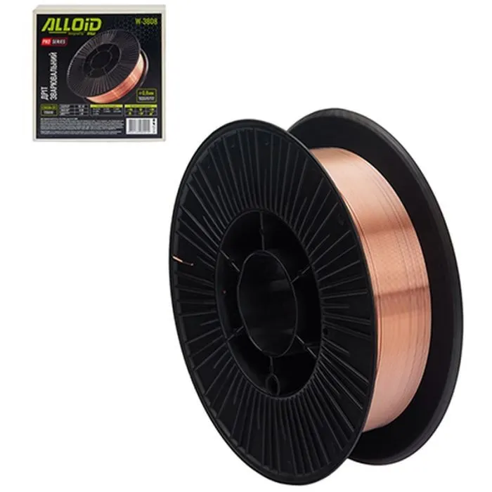 Сварочная проволока Alloid омедненный, 0.8мм, 3.8кг, Pro (W-3808)