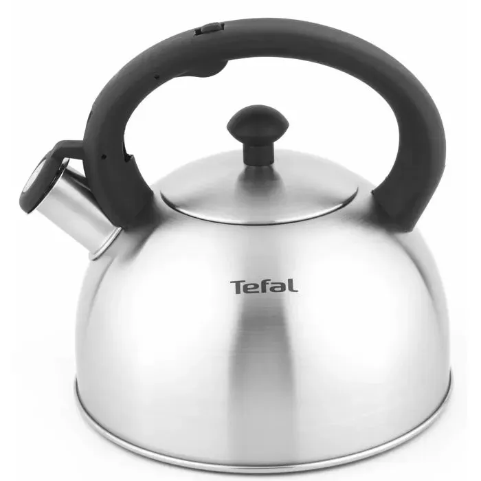 Чайник Tefal Duetto+ зі свистком 2.5 л чорний/сталевий (N4210310)