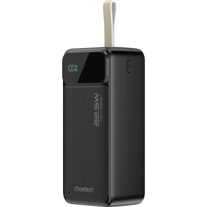 Батарея универсальная Choetech 40000mAh, 22.5W, PD, QC/3.0, Black (B731-ACBK)