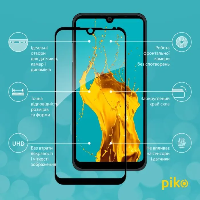Скло захисне Piko Full Glue ZTE Blade A51 Black (1283126515668) зображення 3