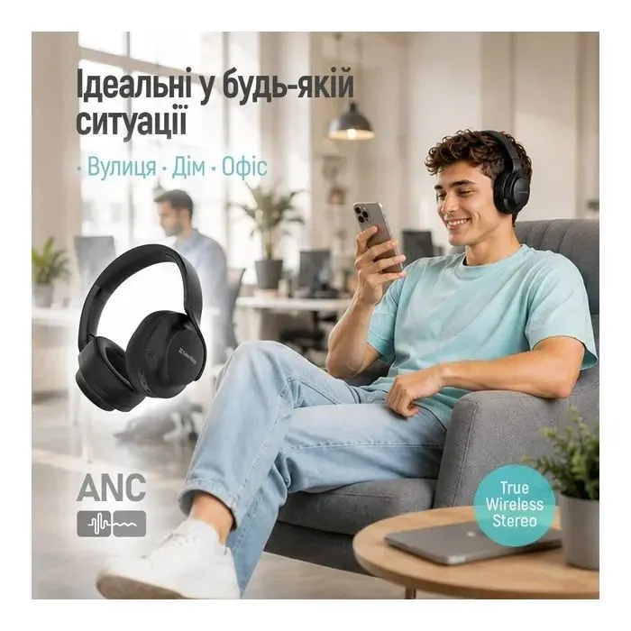 Навушники ColorWay Aero ANC Black (CW-HBT02BK) зображення 11