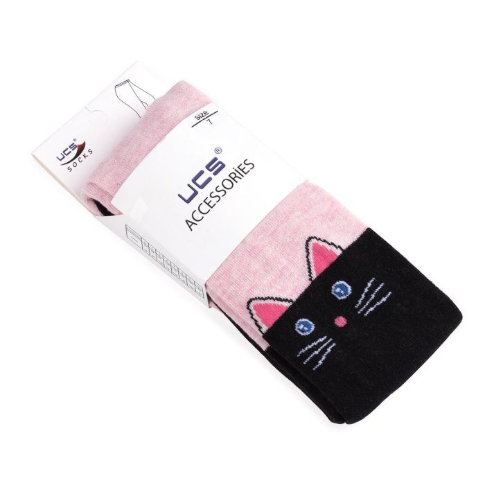 Колготки детские BNM с котиком (M0C0301-1196-3G-pink) изображение 3