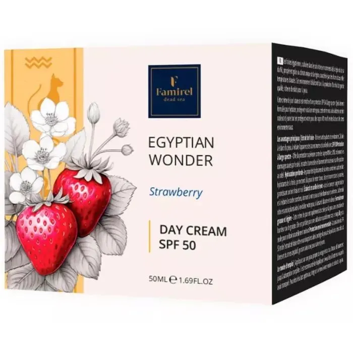 Крем для обличчя Famirel Egyptian Wonder З полуницею SPF50 50 мл (7290114087100)