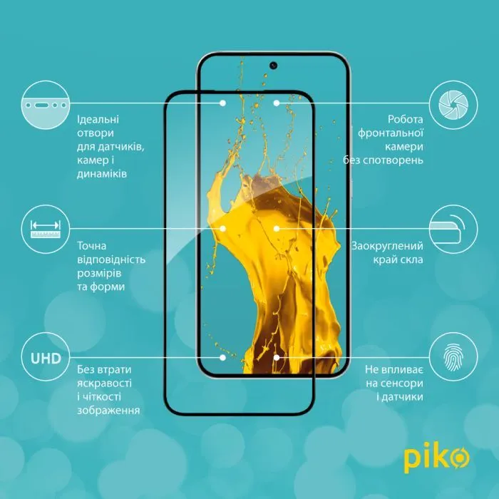 Скло захисне Piko 9H Oppo A6x / Oppo A6 Black (1283126637117) зображення 3