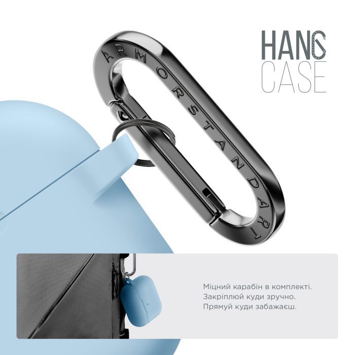 Чехол для наушников Armorstandart Hang Case For Apple AirPods Pro 3 Scarlet (ARM88283) изображение 4