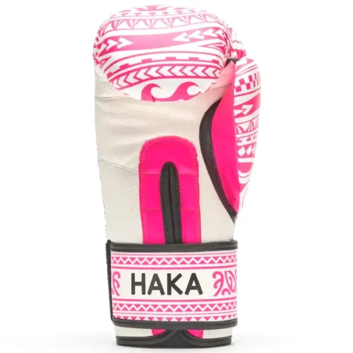 Боксерські рукавички Leone GN329 Haka White/Pink 10 oz (GN329_White/Pink_10oz) зображення 3