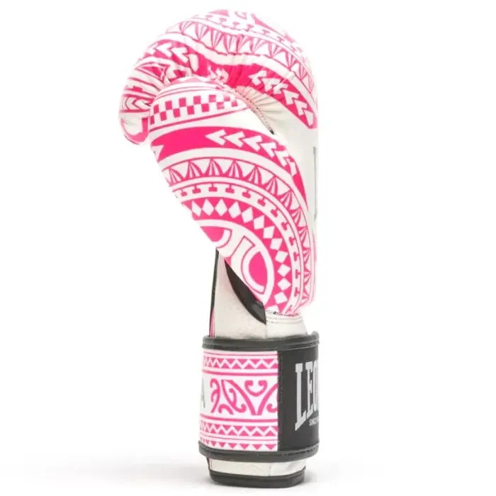 Боксерські рукавички Leone GN329 Haka White/Pink 10 oz (GN329_White/Pink_10oz) зображення 5
