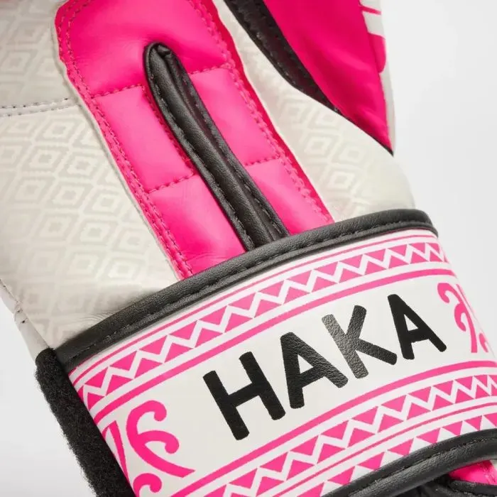 Боксерські рукавички Leone GN329 Haka White/Pink 10 oz (GN329_White/Pink_10oz) зображення 8